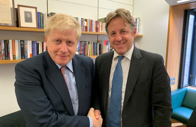Marcus with Boris Johnson