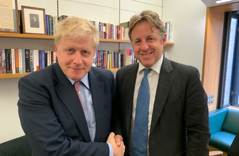 Marcus Fysh with Boris Johnson