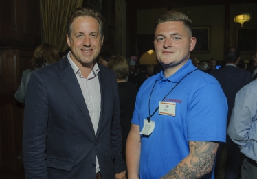 Marcus Fysh at Westminster Apprenticeship Reception