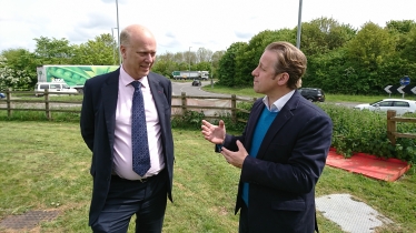 Marcus Fysh MP with Transport Secretary Chris Grayling MP